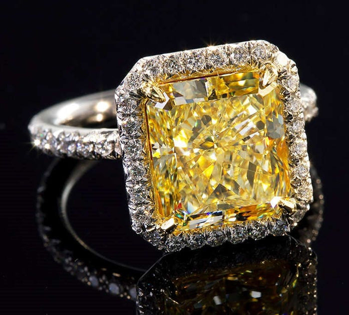 0.85 CT 5.5 X 5.4 MM Natural Loose Fancy Radiant Cut Diamond, Loose Fancy Yellow color Diamond for Handmade buy Radiant cut Ring G295