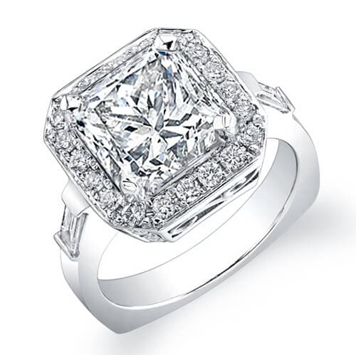 Cushion Cut Engagement Ring  2.60 Ct I VS1 GIA –