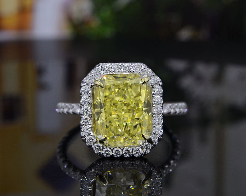 Natural Yellow Diamond 0.10 Ct top Rare Loose Fancy Radiant Clarity SI2 Untreated Eco Friendly Diamond Beloved Jewelry Making Engagement Ring