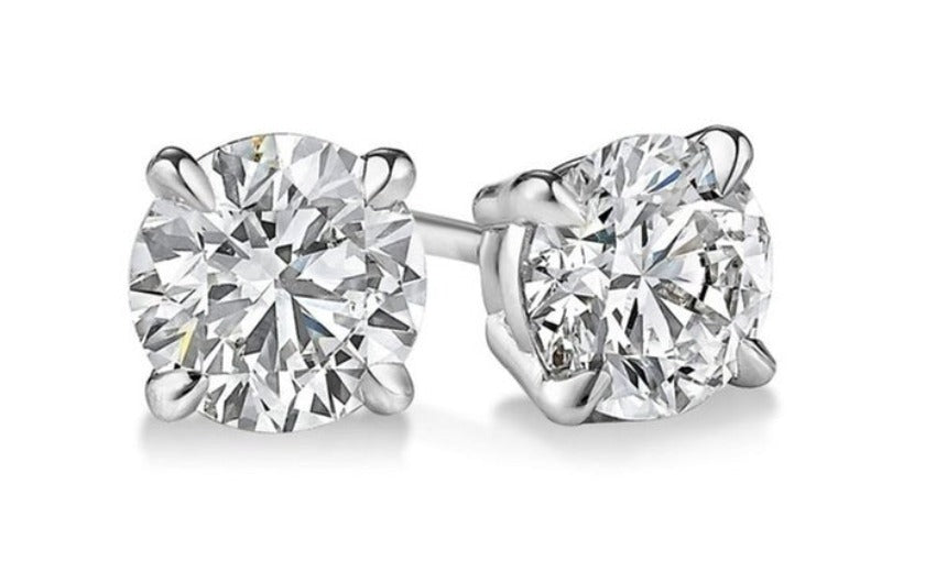 Diamond Earrings for Women in 18K Gold VVS Clarity E-F Color