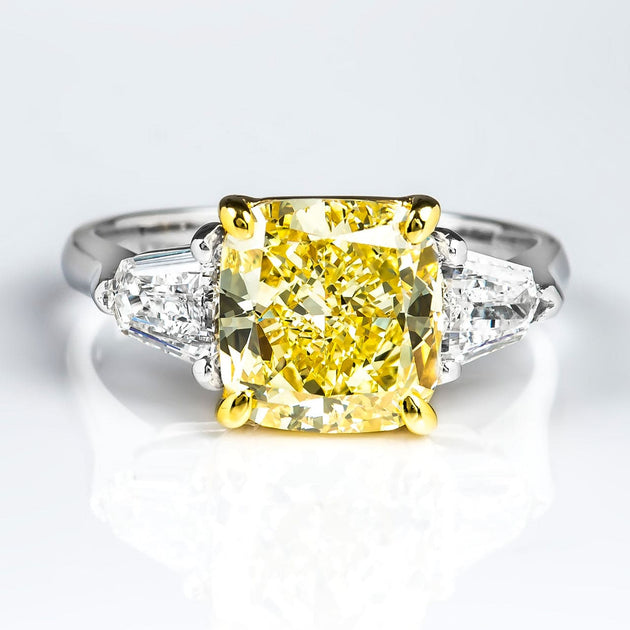 FANCY LIGHT YELLOW リング 0.332ct/CGL-