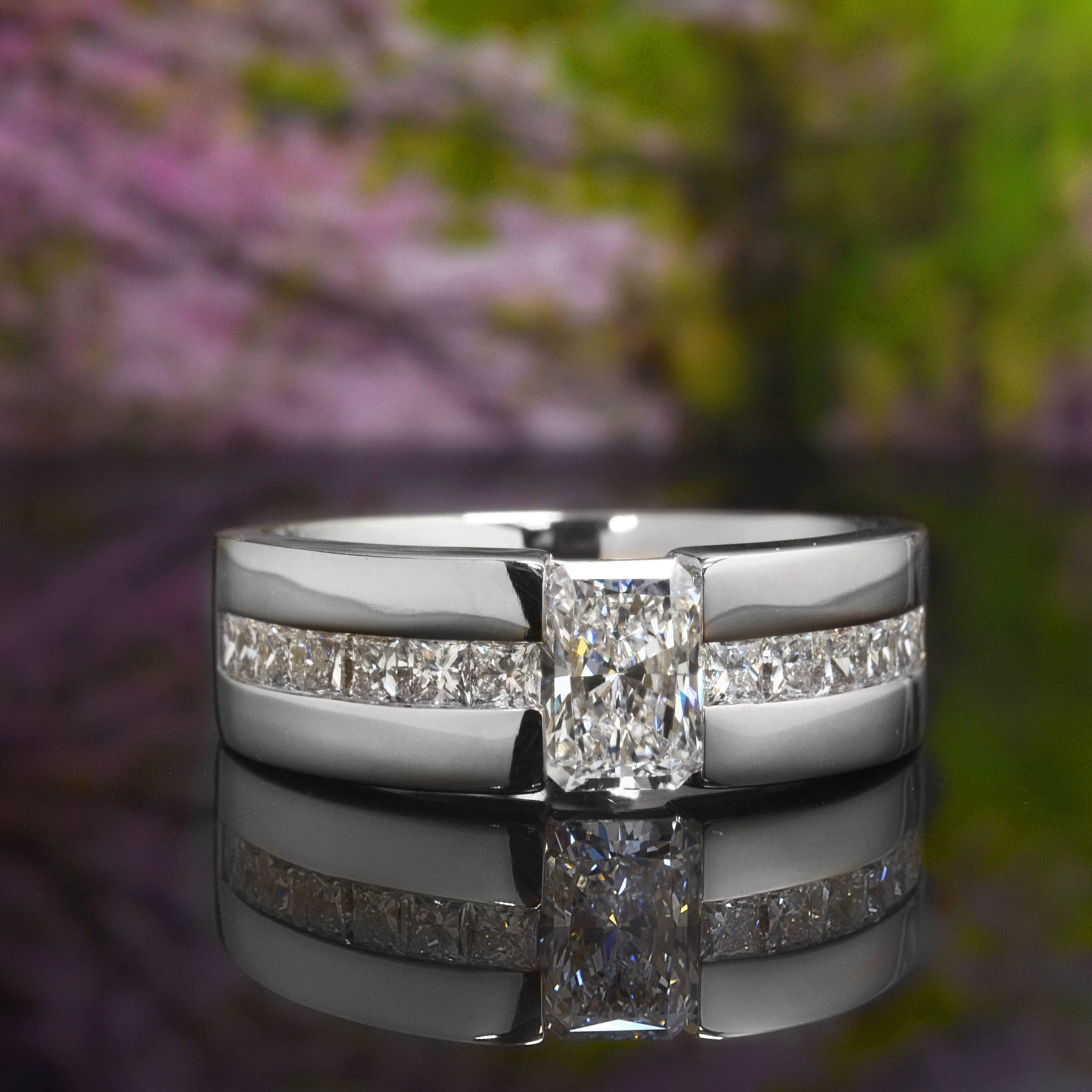 Buy Men's Designer Ring, Men's Tension Set Wedding Ring, 1.2 Ct Diamond Ring,  Men's Engagement Ring, Anniversary Gifts, Wedding Gifts for Him Online in  India - Etsy
