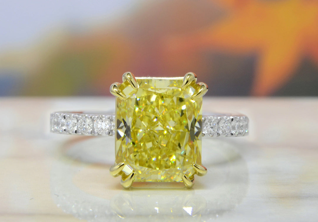 Natural Yellow Diamond 0.13 Ct Rare Loose Fancy Deep Radiant VS2 Untreated Eco Friendly Diamond Beloved Jewelry Making newest Engagement Ring