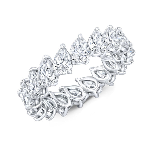 Lab Grown Eternity Band Pear Cut