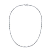 5 Carats Round Cut Diamond Tennis Necklace