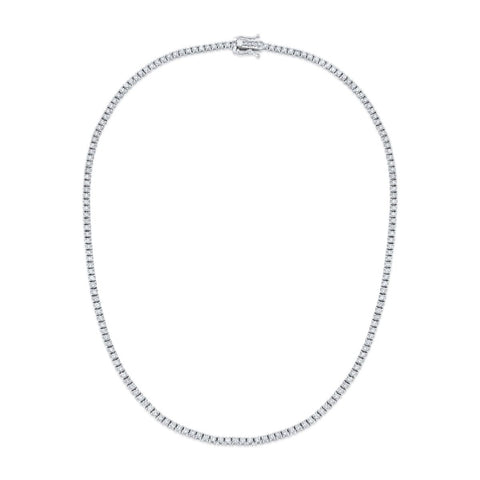 5 Carats Round Cut Diamond Tennis Necklace