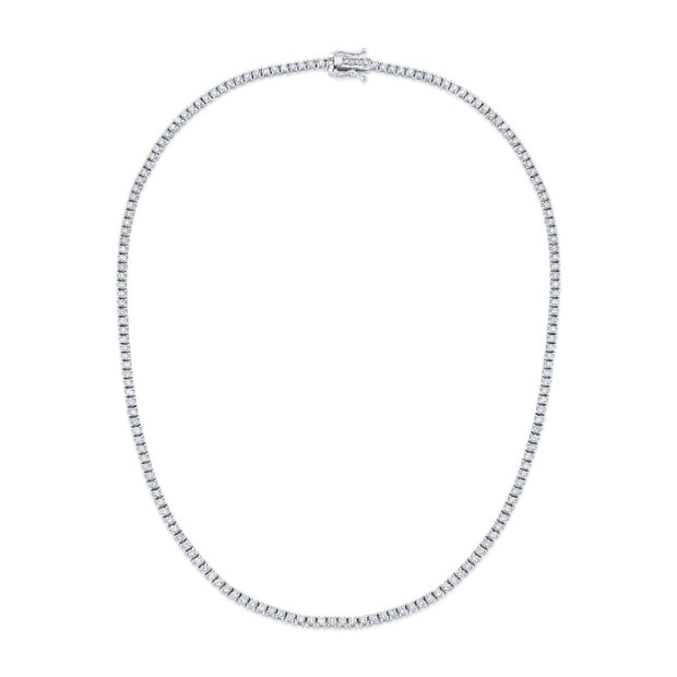 5 Carats Round Cut Diamond Tennis Necklace