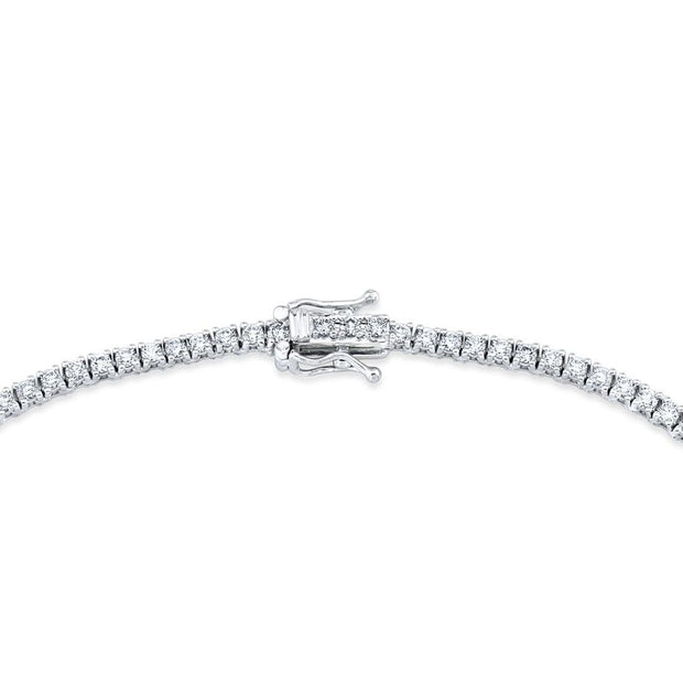 5 Carats Round Cut Diamond Tennis Necklace