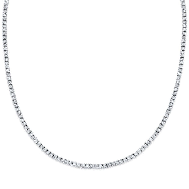 5 Carats Round Cut Diamond Tennis Necklace