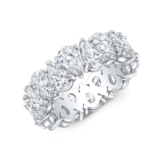 Lab Grown Eternity Band Pear Cut