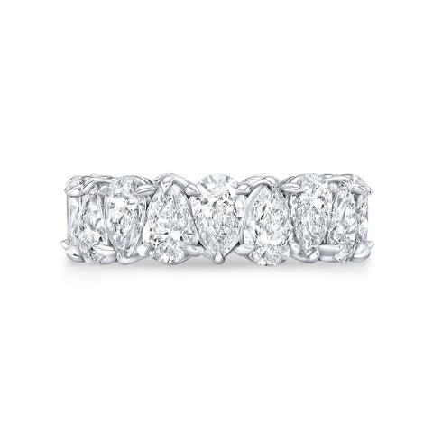 Lab Grown Eternity Band Pear Cut