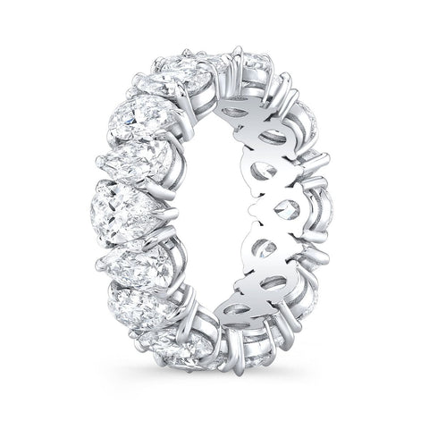 Lab Grown Eternity Band Pear Cut