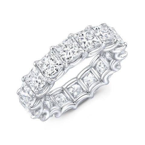 Lab Grown Eternity Band Princess Cut