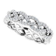 Braided Diamond Eternity Band (0.50 ctw)