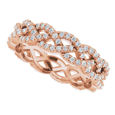 Braided Diamond Eternity Band (0.50 ctw)