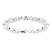 Marquise Cut Diamond Eternity Ring East-West F-G,VS (0.50 Ctw)