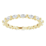 Marquise Cut Diamond Eternity Ring East-West F-G,VS (0.50 Ctw)