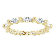 Marquise Cut Diamond Eternity Ring East-West F-G,VS (1.00 Ctw)