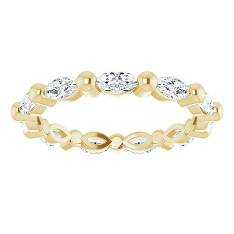 Marquise Cut Diamond Eternity Ring East-West F-G,VS (1.00 Ctw)