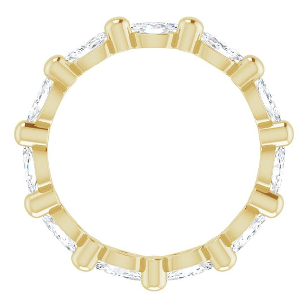 Marquise Cut Diamond Eternity Ring East-West F-G,VS (1.00 Ctw)