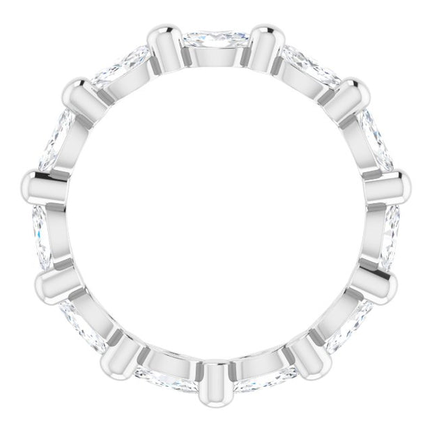 Marquise Cut Diamond Eternity Ring East-West F-G,VS (1.00 Ctw)