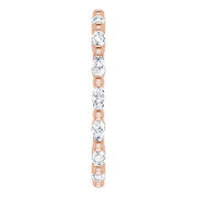 Marquise Cut Diamond Eternity Ring East-West F-G,VS (0.50 Ctw)