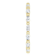 Marquise Cut Diamond Eternity Ring East-West F-G,VS (0.50 Ctw)