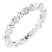 Marquise Cut Diamond Eternity Ring East-West F-G,VS (1.00 Ctw)