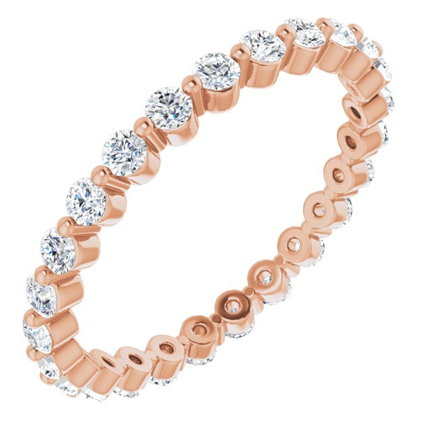 Round Cut Diamond Eternity Ring F-G, VS 0.50 ctw