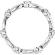 Twist Round Diamond Eternity Band 0.50 ctw