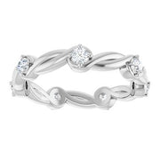 Twist Round Diamond Eternity Band 0.50 ctw