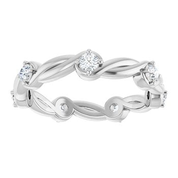 Twist Round Diamond Eternity Band 0.50 ctw