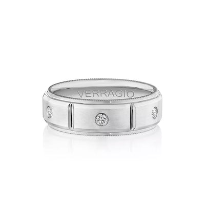 Verragio 7mm Matte Finish Diamond Band VWD-7912