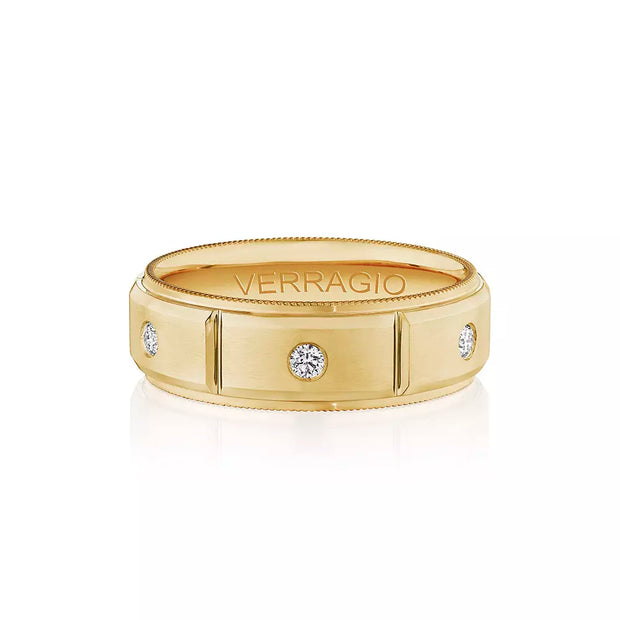Verragio 7mm Matte Finish Diamond Band VWD-7912