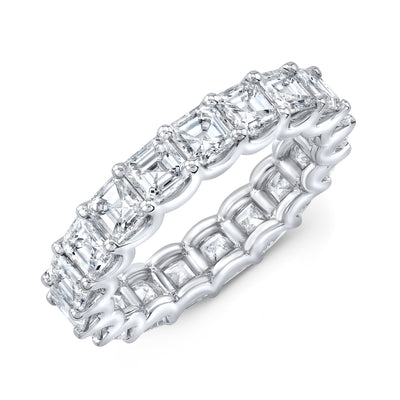 Lab Grown Eternity Band Asscher Cut (Square Emerald)