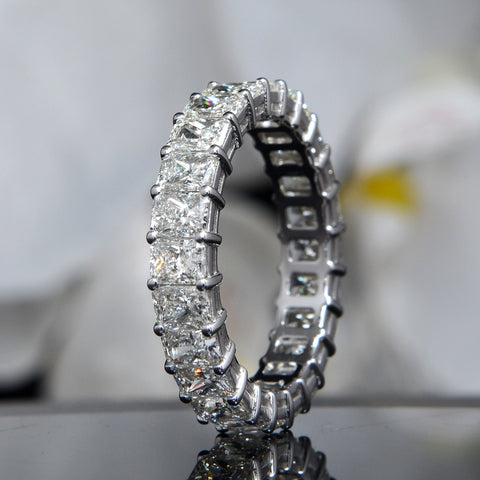 5 Carats Radiant Eternity Band