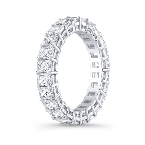 Radiant Cut Eternity Band Lab Grown