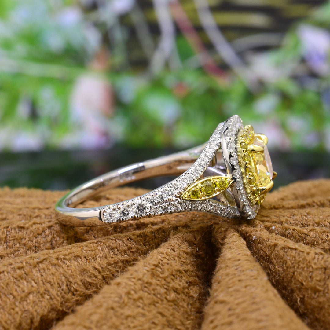 New shops Yellow Diamond Ring Size in Pictures