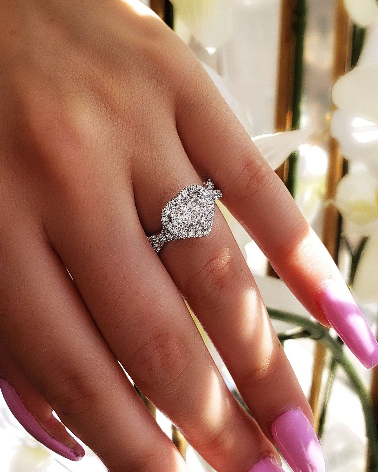 heart diamond engagement ring