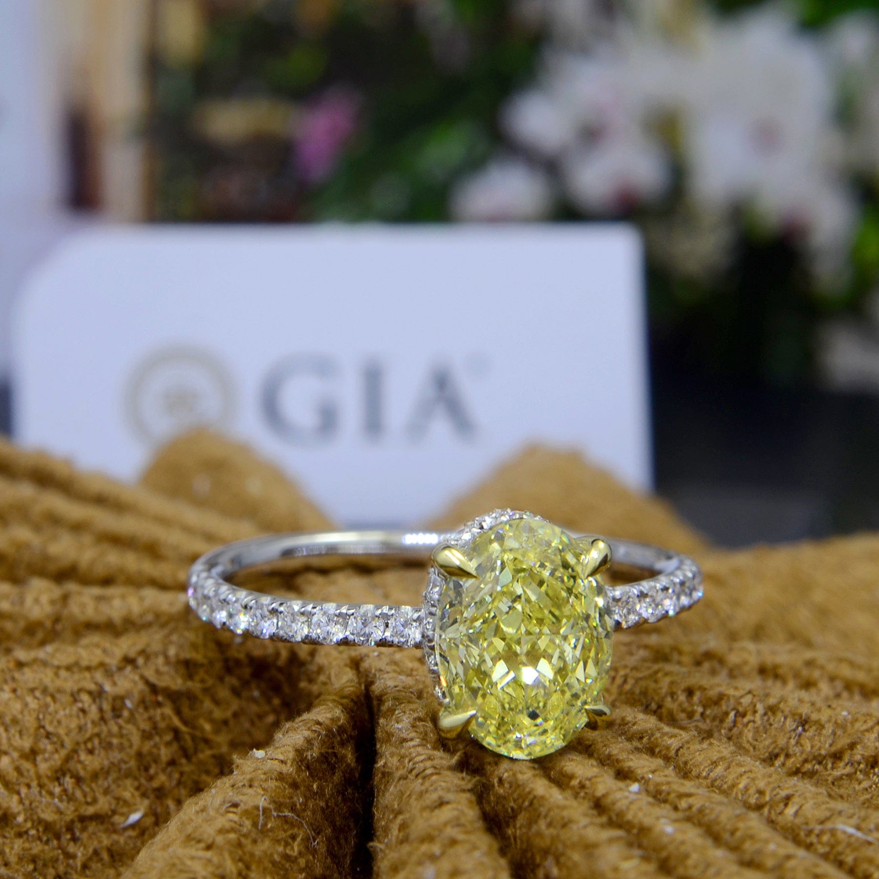 Bezel Set Emerald Cut Simulated Canary Yellow Diamond Ring 14k White Gold  Silver | eBay