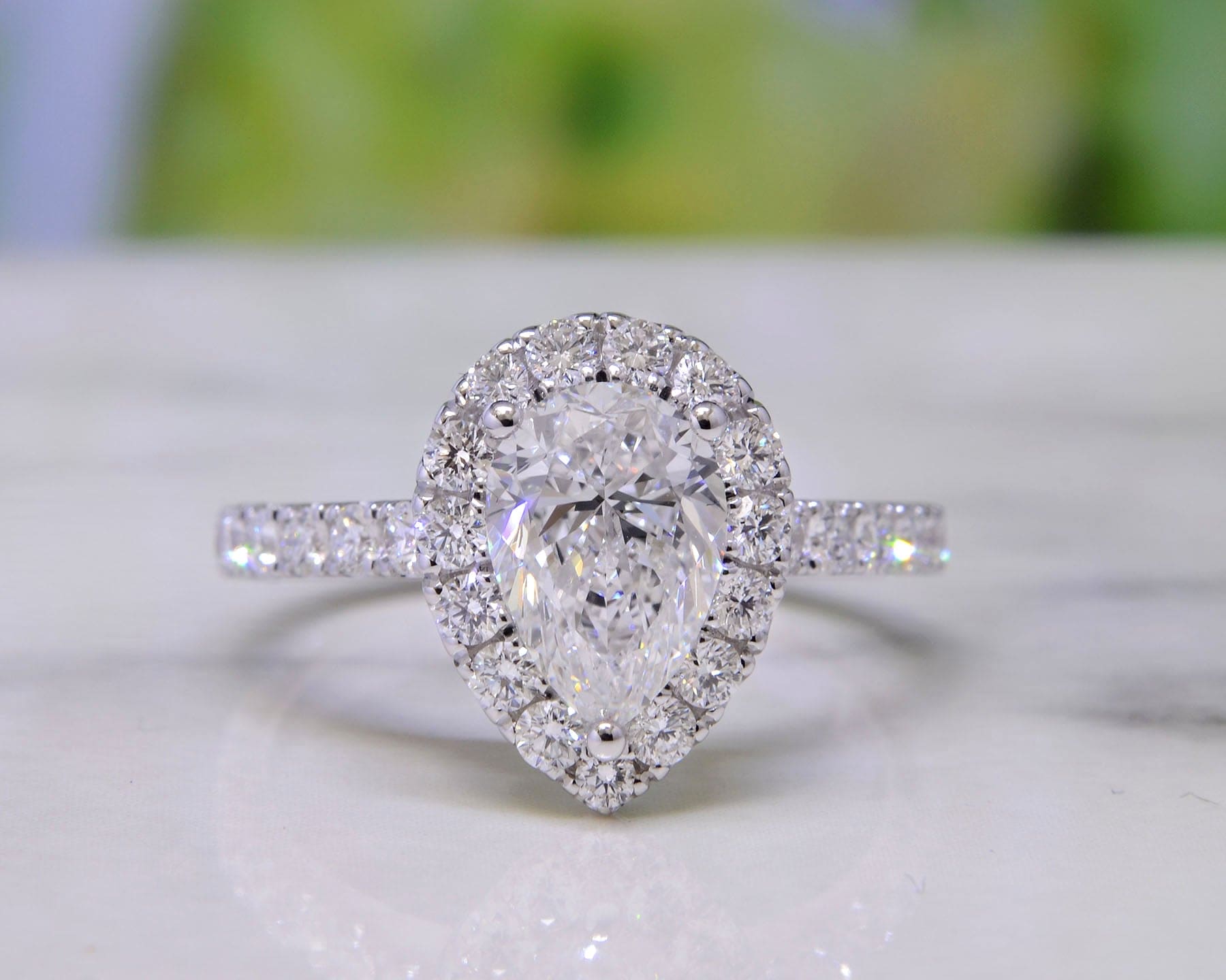 dream engagement ring.upside down tear shaped diamond :)  Pear  engagement ring, Dream engagement rings, Engagement rings