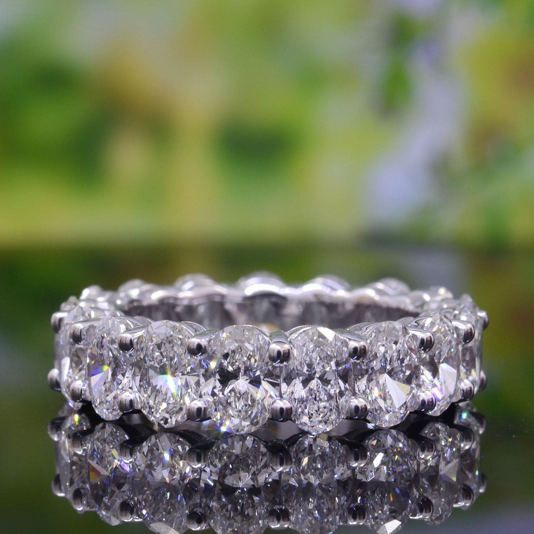 Oval shaped eternity band clearance