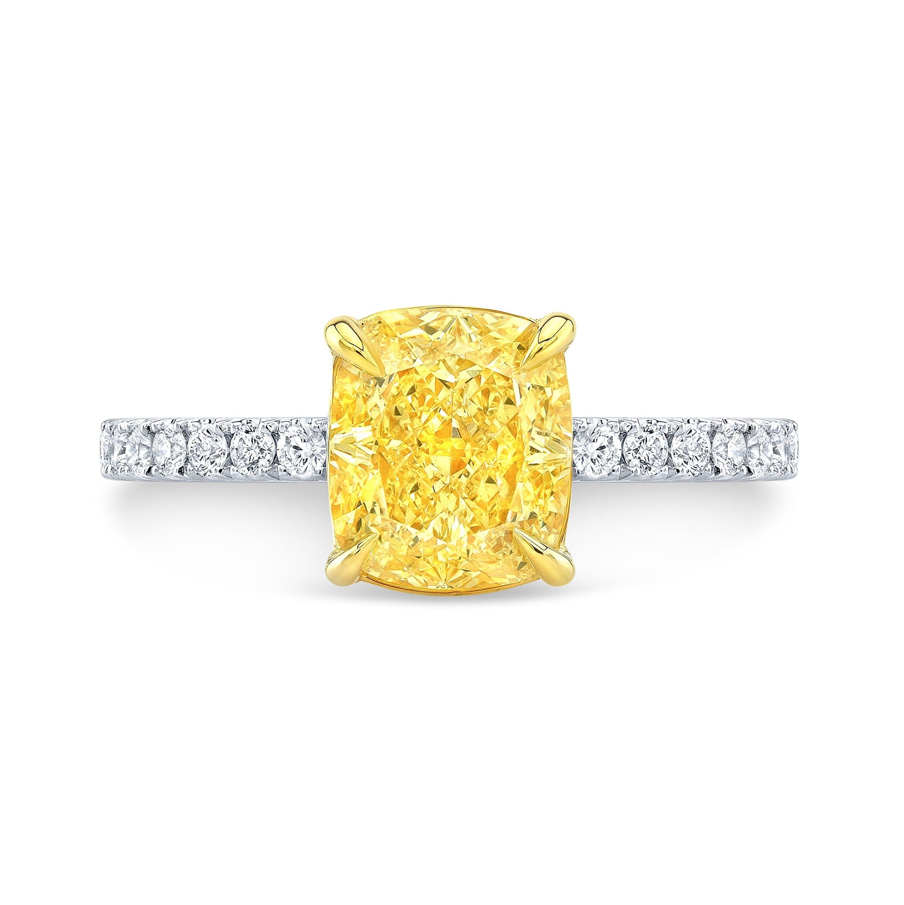 Fancy Deep Yellow Diamond Ring at 5.01 carats by Kat Florence. KF06651 -  YouTube