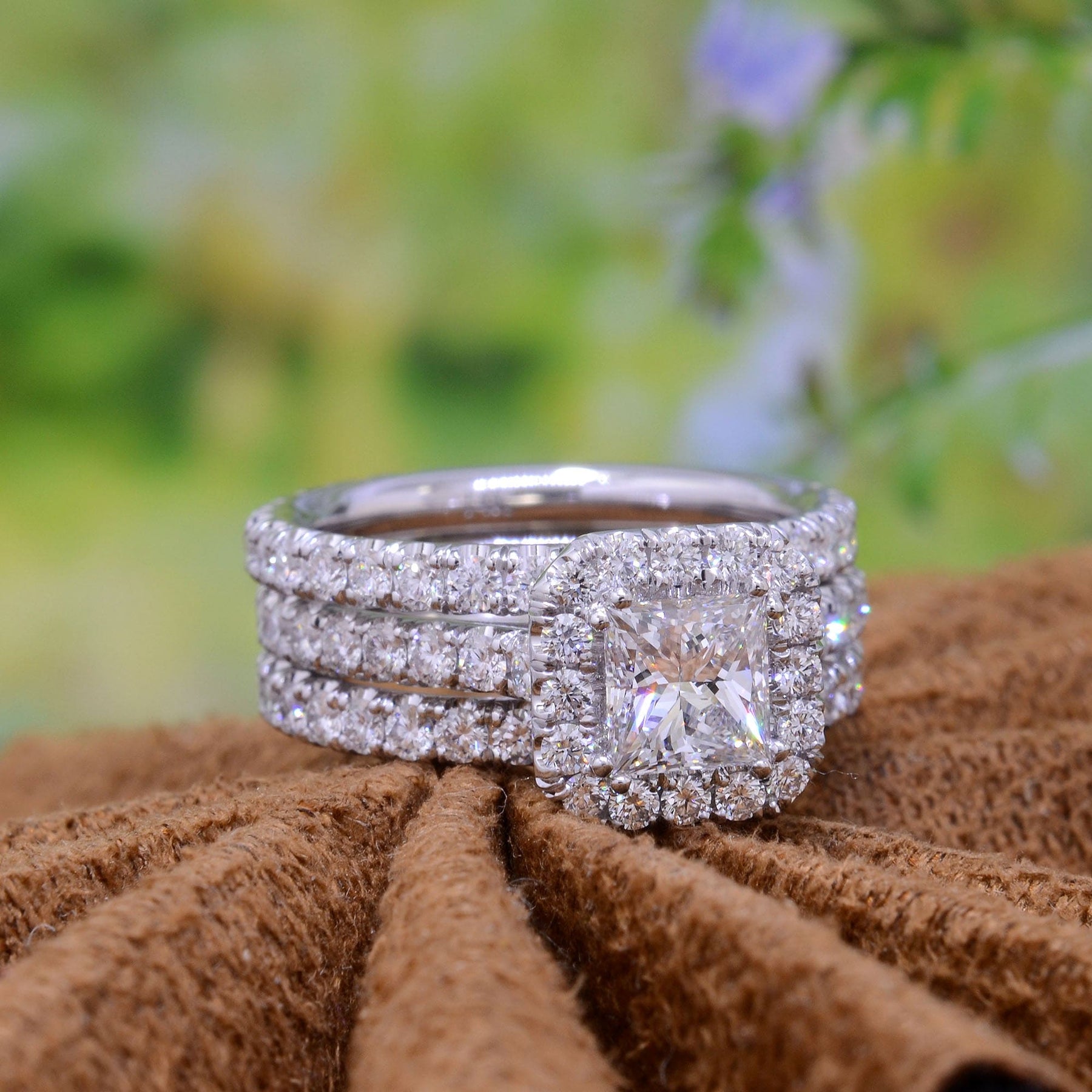 Alexandrite & Black Diamond Round Halo Engagement Ring, Color Change,  Custom, Wedding, 14kt 18kt White Rose Yellow Gold, WanLoveDesigns