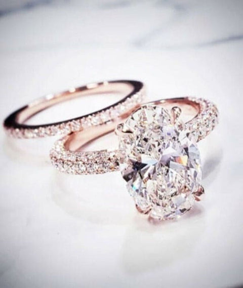 Hidden Halo Oval Engagement Ring | 1.75 Ct G VVS2 GIA – Kingofjewelry.com